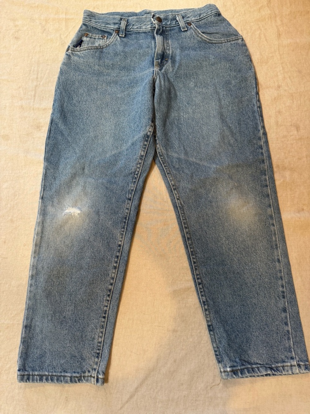 Vintage Y2K Lee Jeans High Rise Tapered Straight Cropped Denim Size 27